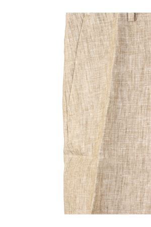 Beige linen Bermuda shorts 120% LINO | 33AL2M29RH000G436700119